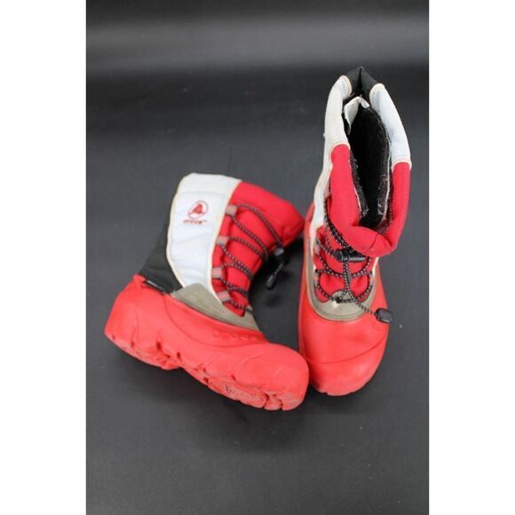 Crocs Unisex Snomini  Size 10/11 Snow Boot Red Black Gray - Picture 1 of 10